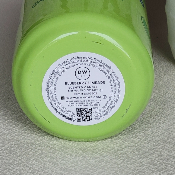 DW Home Blueberry Limeade Candle - Bright Green - Picture 6 of 6